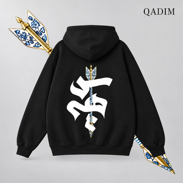QADIM Sahm Relaxed Hoodie – Black