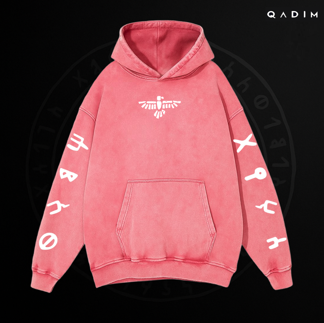 7 Eagles Washed Hoodie - QADIM