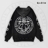 7 Eagles Washed Hoodie - QADIM