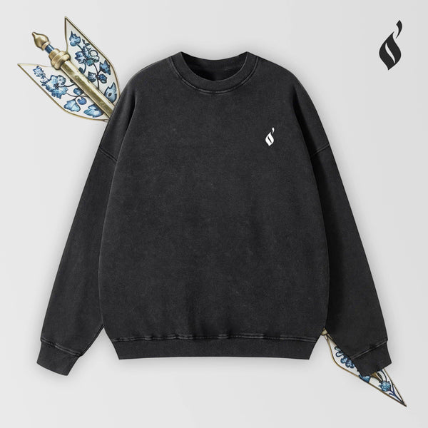 Sahm Washed Sweatshirt - QADIM