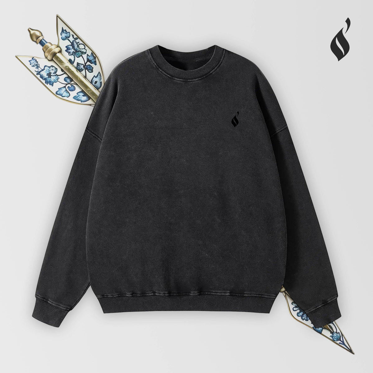 Sahm Washed Sweatshirt - QADIM