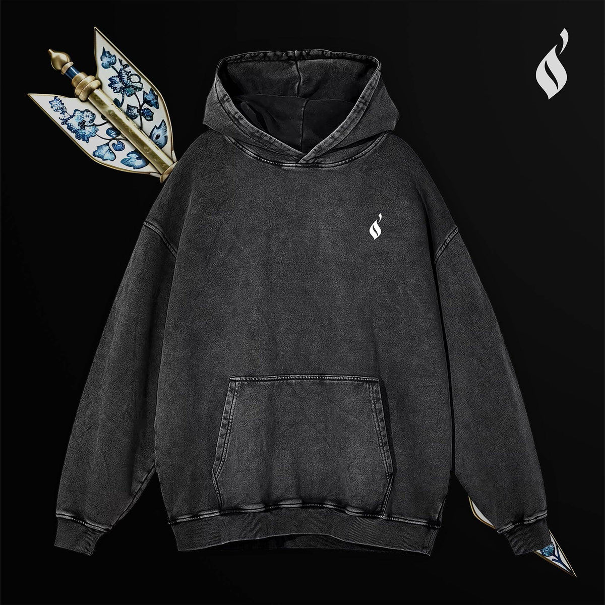 Sahm Washed Hoodie - QADIM