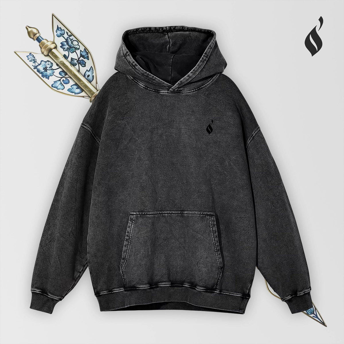 Sahm Washed Hoodie - QADIM