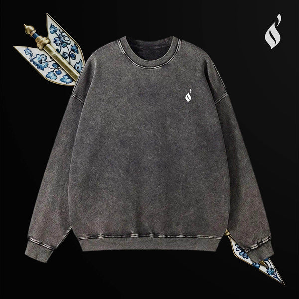 Sahm Washed Sweatshirt - QADIM
