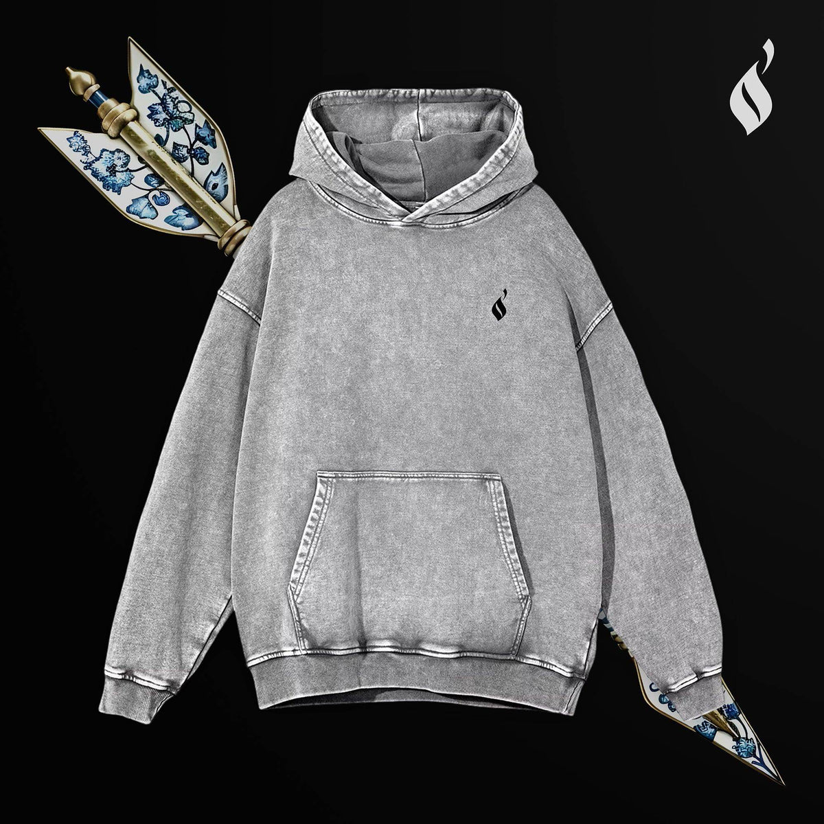 Sahm Washed Hoodie - QADIM