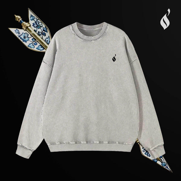 Sahm Washed Sweatshirt - QADIM