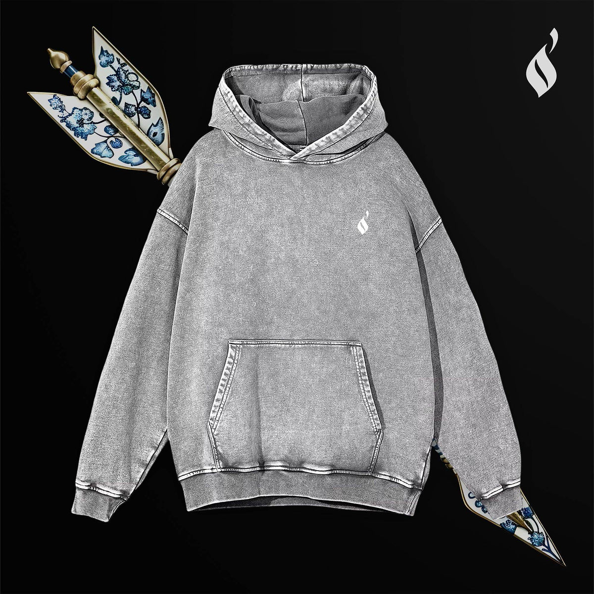 Sahm Washed Hoodie - QADIM