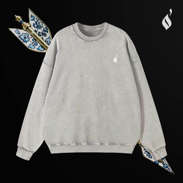 Sahm Washed Sweatshirt - QADIM