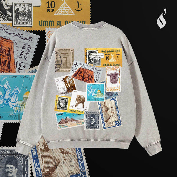 Tawabie Washed Sweatshirt - QADIM