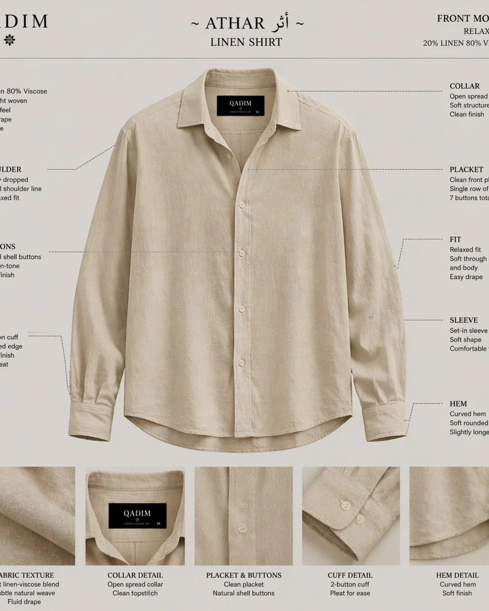 ATHAR Linen Shirt