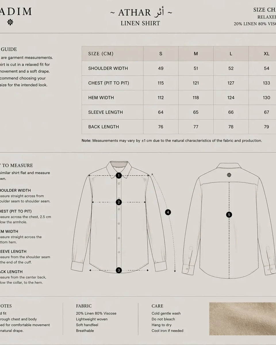 ATHAR Linen Shirt