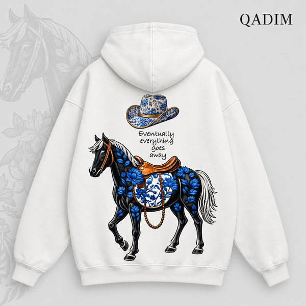 QADIM Safar Relaxed Hoodie – White