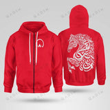 Asil Multi Piece Zip Hoodie - QADIM