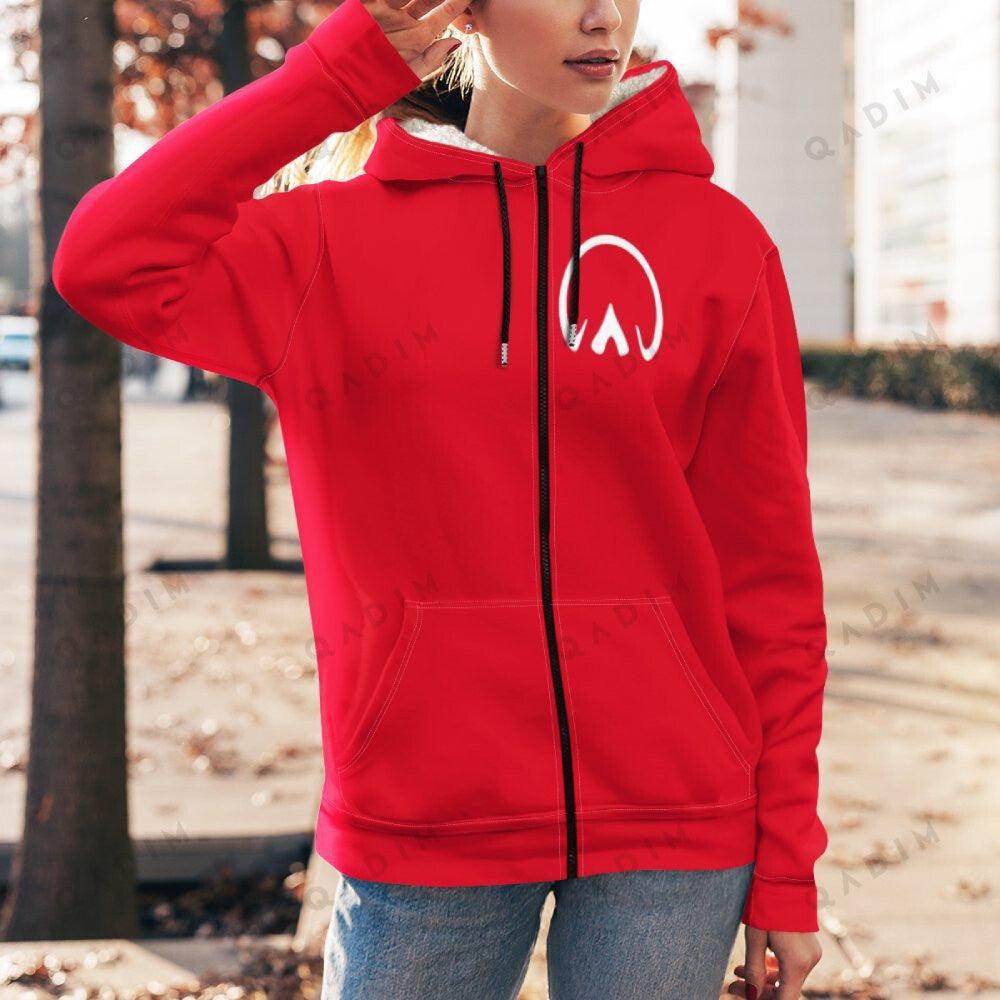 Asil Fleece Zip Hoodie - QADIM