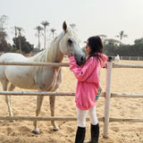 QADIM Asil washed hoodie in rose with a white Arabian horse — @marwaabuelezz | أصيل روز مع حصان أبيض